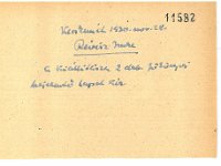 regeszta-22139 OMKT-nem iktatott ml 11582r